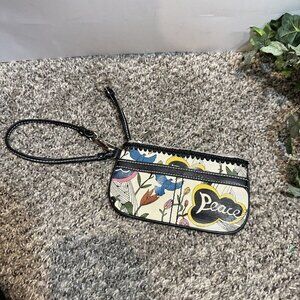 Sakroots Wristlet Wallet Organizer Clutch Peace Nature